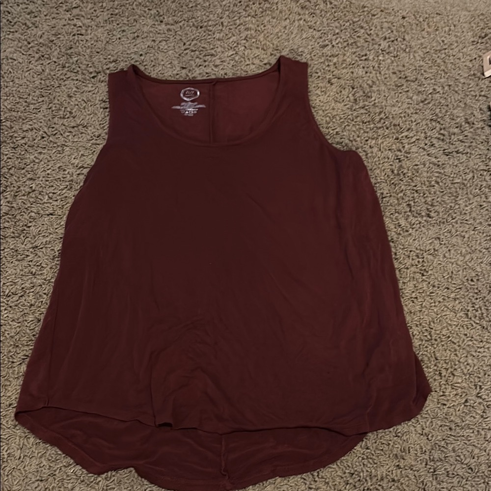 Maurices Red Sleeveless Relaxed Tank Top